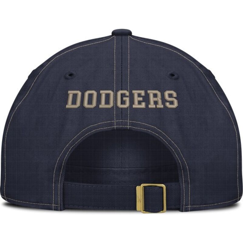 casquette-courbee-bleue-marine-ajustable-avec-logo-beige-fathers-club-unstructured-organic-cotton-los-angeles-dodgers-mlb-nike casquette-courbee-bleue-marine-ajustable-avec-logo-beige-fathers-club-unstructured-organic-cotton-los-angeles-dodgers-mlb-nike