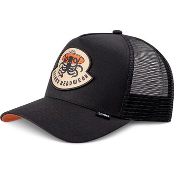 Casquette trucker noire HFT Rose Kraken Djinns