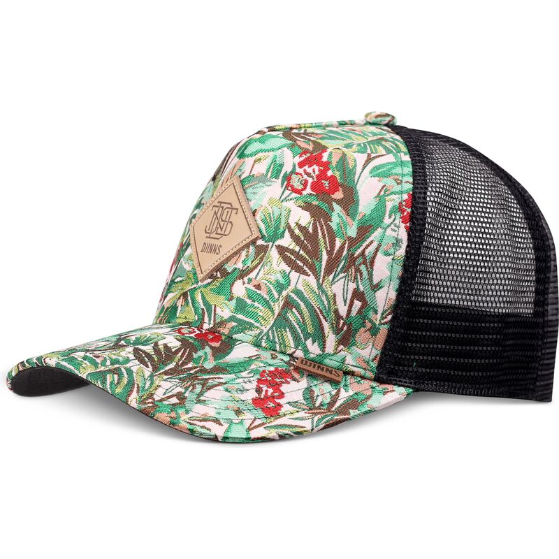 casquette-trucker-verte-et-noire-hft-woven-jungle-djinns