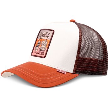 Casquette trucker marron et blanche HFT LSCC Funky Patch Djinns