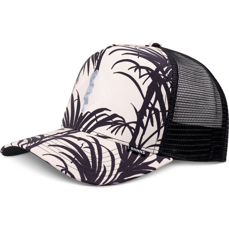 casquette-trucker-noire-et-beige-hft-allover-palm-djinns casquette-trucker-noire-et-beige-hft-allover-palm-djinns