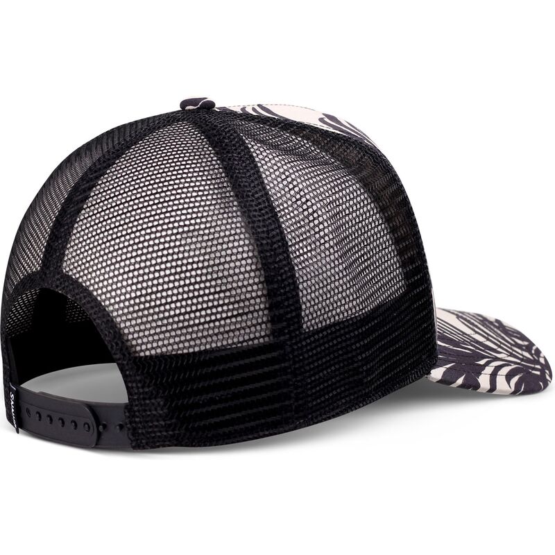 casquette-trucker-noire-et-beige-hft-allover-palm-djinns casquette-trucker-noire-et-beige-hft-allover-palm-djinns