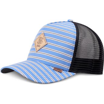 Casquette trucker bleue et noire HFT Business Stripe Djinns
