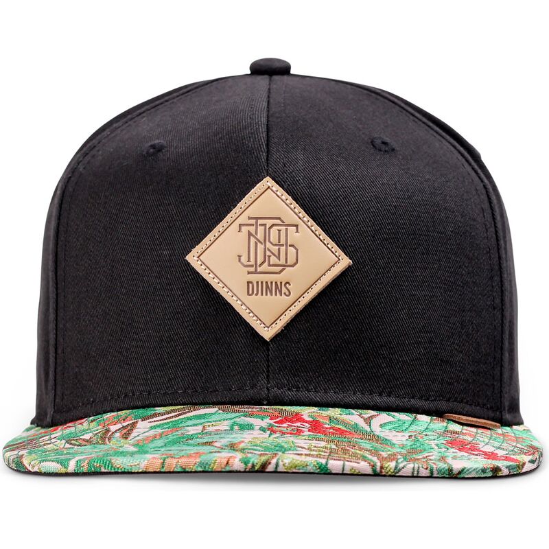 casquette-plate-noire-et-verte-snapback-woven-jungle-rev-djinns casquette-plate-noire-et-verte-snapback-woven-jungle-rev-djinns