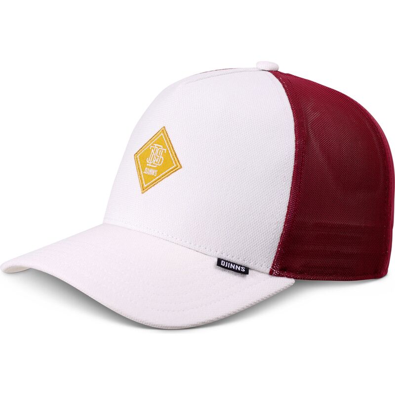 casquette-trucker-blanche-et-rouge-hft-finefine-mesh-djinns casquette-trucker-blanche-et-rouge-hft-finefine-mesh-djinns