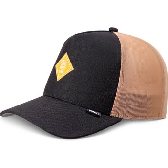 Casquette trucker noire et beige HFT FineFine Mesh Djinns