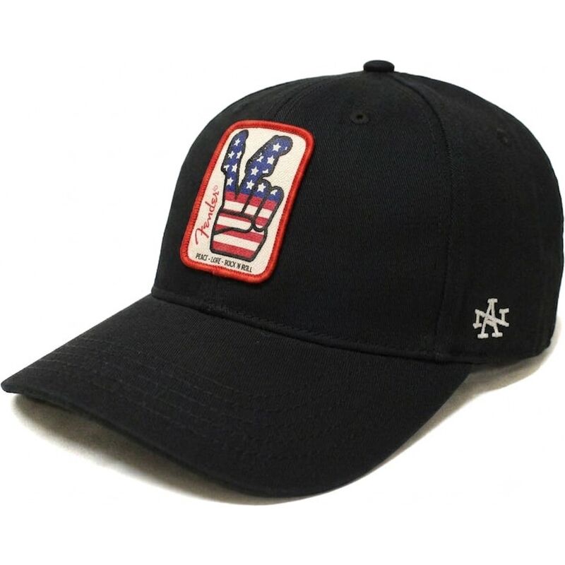 casquette-courbee-noire-ajustable-hepcat-fender-american-needle casquette-courbee-noire-ajustable-hepcat-fender-american-needle