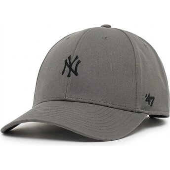 Casquette courbée grise ajustable avec logo noir MVP Base Runner Legend New York Yankees MLB 47 Brand