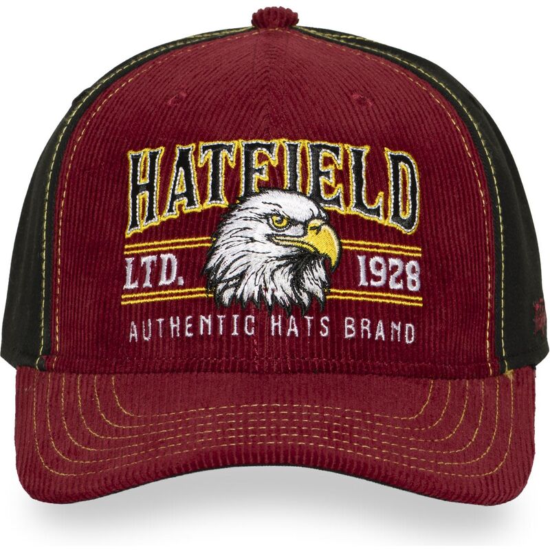 casquette-courbee-rouge-et-noire-snapback-pcs-eag-hatfield