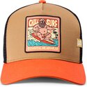 casquette-trucker-marron-et-orange-hft-chill-surf-coastal
