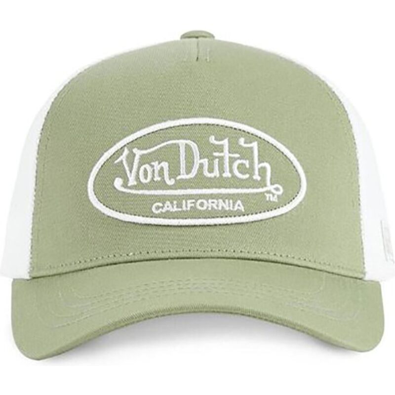 casquette-trucker-verte-et-blanche-ajustable-lof-b29b-von-dutch casquette-trucker-verte-et-blanche-ajustable-lof-b29b-von-dutch