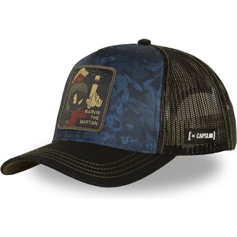 Casquette trucker bleue marine et noire Marvin le Martien LOO14 MAR Looney Tunes Capslab