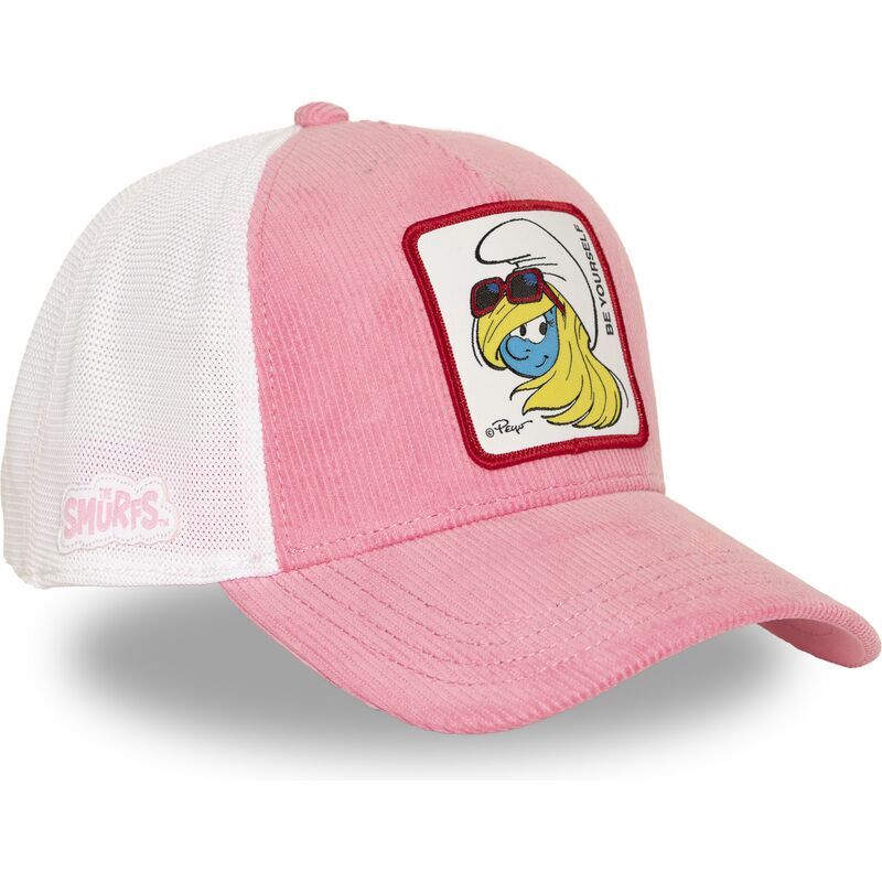 casquette-trucker-rose-et-blanche-la-schtroumpfette-smu3-sof-les-schtroumpfs-capslab casquette-trucker-rose-et-blanche-la-schtroumpfette-smu3-sof-les-schtroumpfs-capslab