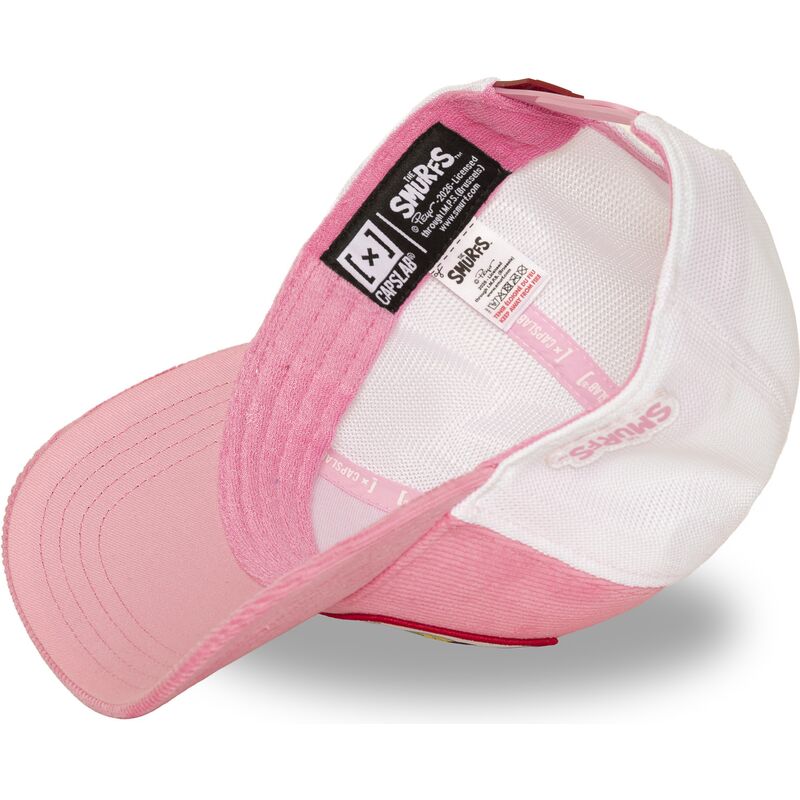 casquette-trucker-rose-et-blanche-la-schtroumpfette-smu3-sof-les-schtroumpfs-capslab casquette-trucker-rose-et-blanche-la-schtroumpfette-smu3-sof-les-schtroumpfs-capslab