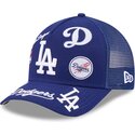 casquette-trucker-bleue-9forty-m-crown-a-frame-all-over-los-angeles-dodgers-mlb-new-era