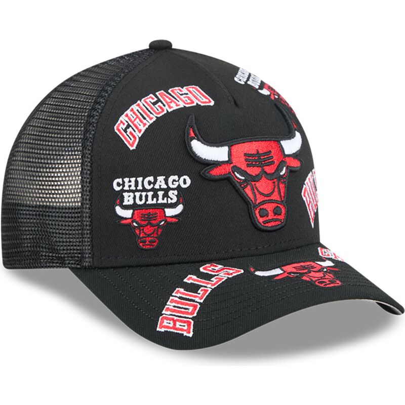 casquette-trucker-noire-9forty-m-crown-a-frame-all-over-chicago-bulls-nba-new-era casquette-trucker-noire-9forty-m-crown-a-frame-all-over-chicago-bulls-nba-new-era