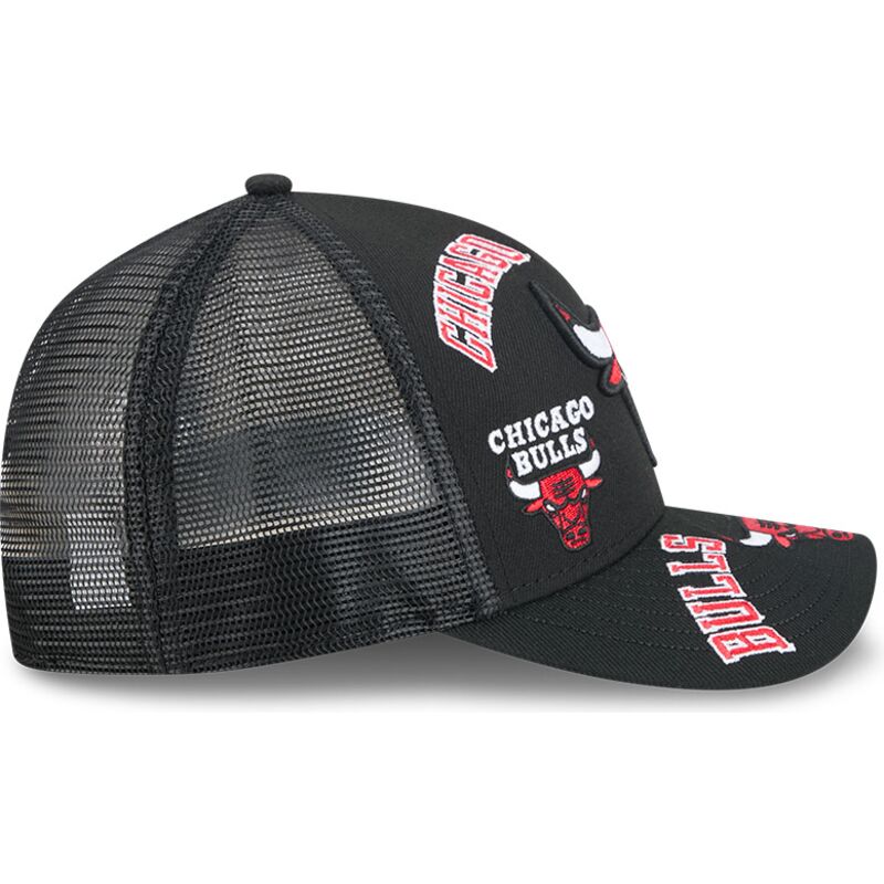 casquette-trucker-noire-9forty-m-crown-a-frame-all-over-chicago-bulls-nba-new-era casquette-trucker-noire-9forty-m-crown-a-frame-all-over-chicago-bulls-nba-new-era