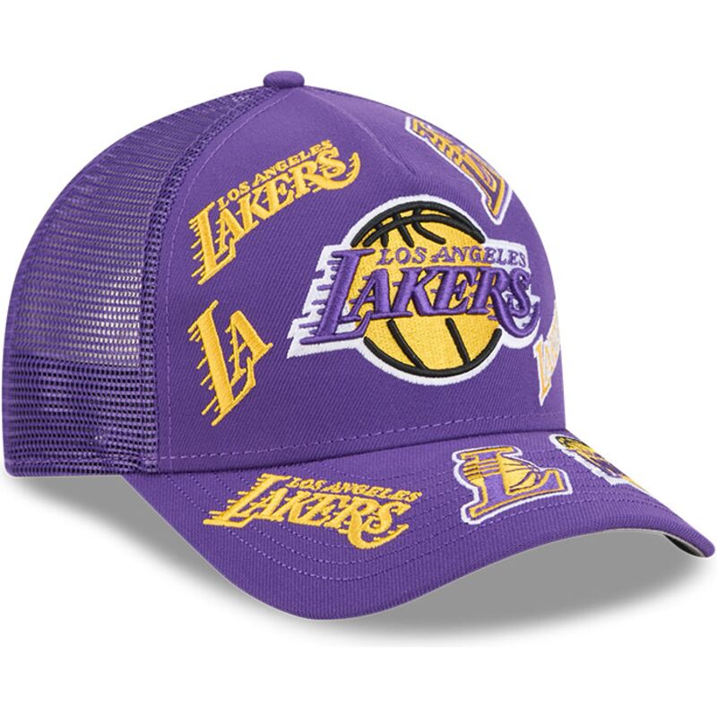 casquette-trucker-violette-9forty-m-crown-a-frame-all-over-los-angeles-lakers-nba-new-era casquette-trucker-violette-9forty-m-crown-a-frame-all-over-los-angeles-lakers-nba-new-era