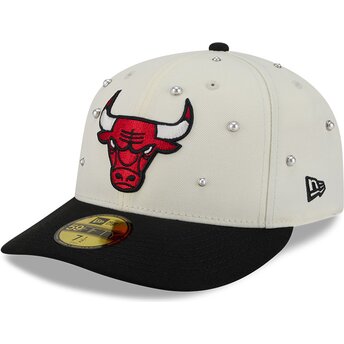 Casquette courbée beige et noire ajustée 59FIFTY Beads NA Lifestyle F1 Chicago Bulls NBA New Era