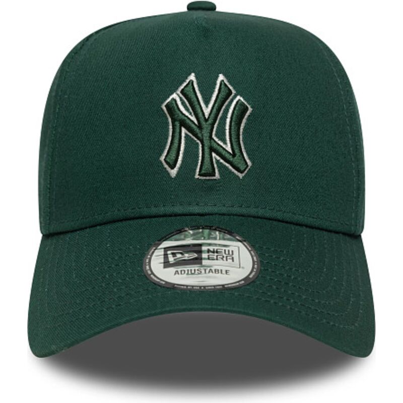casquette-courbee-verte-snapback-avec-logo-vert-e-frame-team-outline-new-york-yankees-mlb-new-era