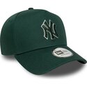 casquette-courbee-verte-snapback-avec-logo-vert-e-frame-team-outline-new-york-yankees-mlb-new-era