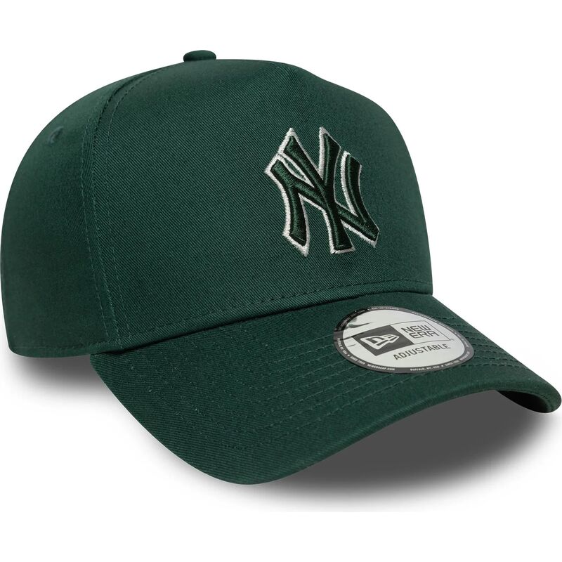 casquette-courbee-verte-snapback-avec-logo-vert-e-frame-team-outline-new-york-yankees-mlb-new-era
