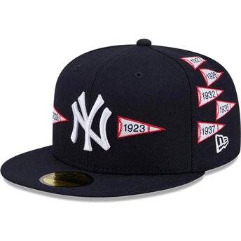 Casquette plate bleue marine ajustée 59FIFTY Spike Lee Flags New York Yankees MLB New Era