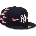 casquette-plate-bleue-marine-ajustee-59fifty-spike-lee-flags-new-york-yankees-mlb-new-era