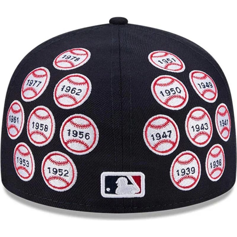 casquette-plate-bleue-marine-ajustee-59fifty-spike-lee-patches-new-york-yankees-mlb-new-era