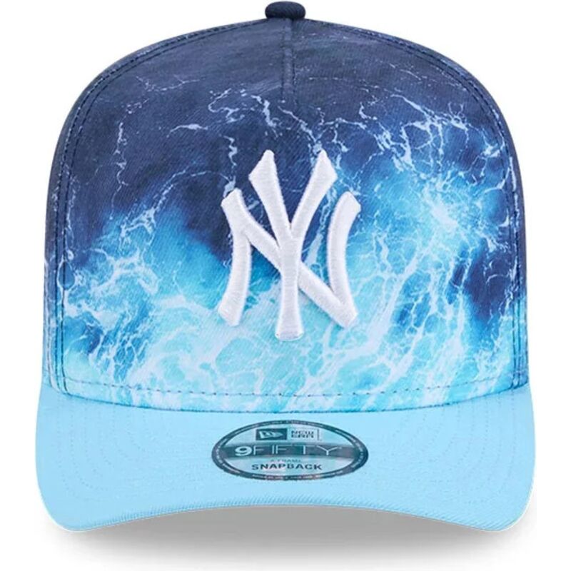 casquette-courbee-bleue-snapback-9fifty-a-frame-deep-water-new-york-yankees-mlb-new-era