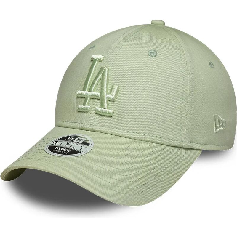 casquette-courbee-verte-ajustable-pour-femme-avec-logo-vert-9forty-league-essential-los-angeles-dodgers-mlb-new-era