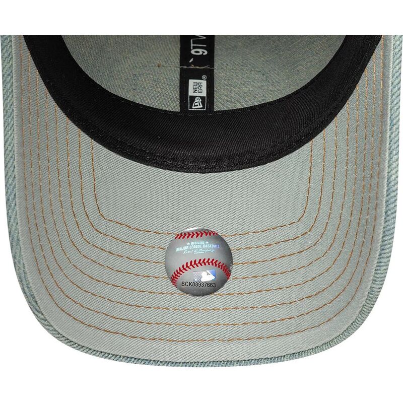 casquette-courbee-bleue-ajustable-pour-femme-avec-logo-marron-9twenty-denim-los-angeles-dodgers-mlb-new-era