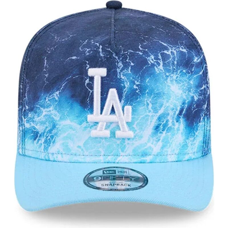 casquette-courbee-bleue-snapback-9fifty-a-frame-deep-water-los-angeles-dodgers-mlb-new-era