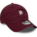 casquette-courbee-grenat-ajustable-9twenty-mini-logo-detroit-tigers-mlb-new-era