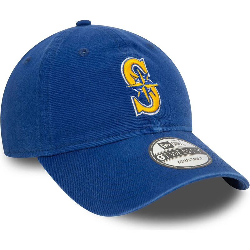 casquette-courbee-bleue-ajustable-9twenty-core-classic-seattle-mariners-mlb-new-era