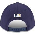 casquette-courbee-bleue-marine-snapback-9forty-m-crown-player-replica-milwaukee-brewers-mlb-new-era