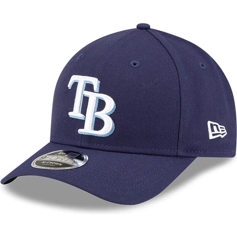 casquette-courbee-bleue-marine-snapback-9forty-m-crown-player-replica-tampa-bay-rays-mlb-new-era