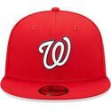 casquette-plate-rouge-ajustee-59fifty-ac-perf-washington-nationals-mlb-new-era