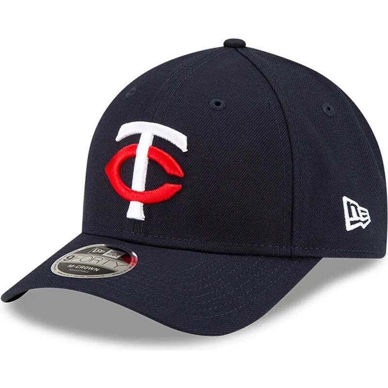 casquette-courbee-bleue-marine-snapback-9forty-m-crown-player-replica-minnesota-twins-mlb-new-era