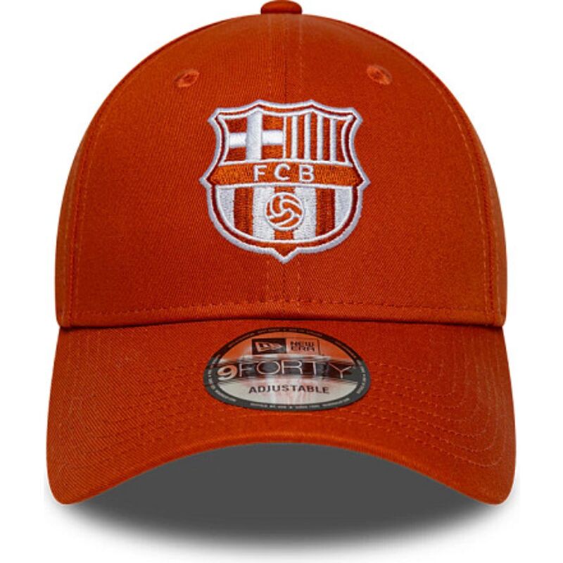 casquette-courbee-orange-ajustable-9forty-seasonal-fc-barcelona-laliga-new-era