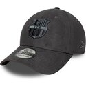 casquette-courbee-grise-ajustee-39thirty-faux-suede-fc-barcelona-laliga-new-era