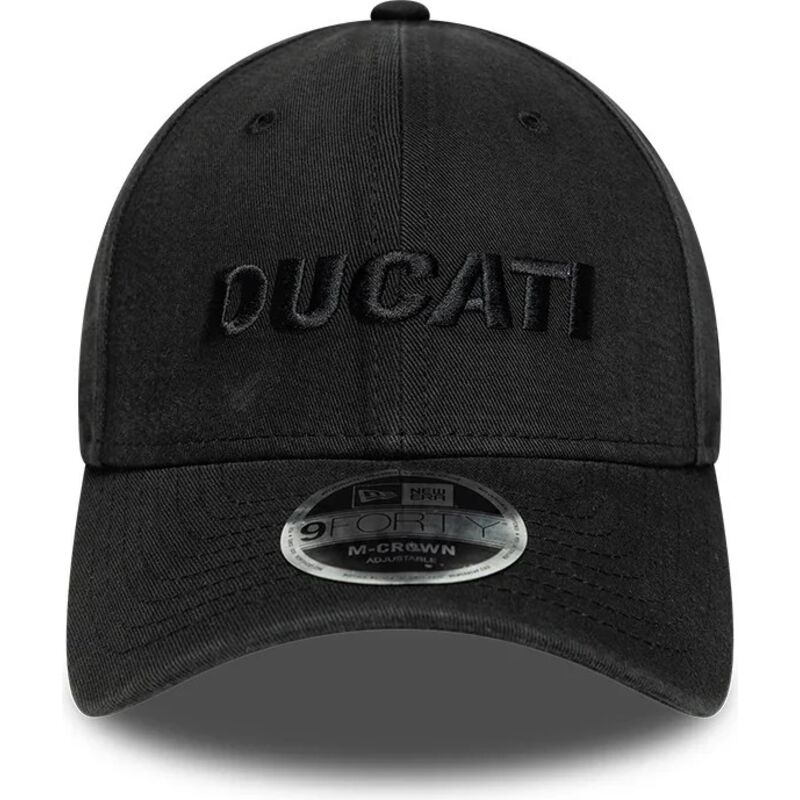 casquette-courbee-noire-snapback-avec-logo-noir-9forty-m-crown-wordmark-ducati-motor-motogp-new-era