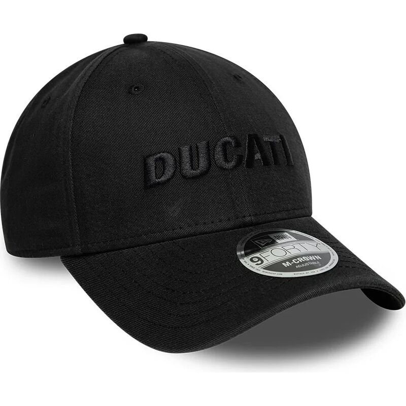 casquette-courbee-noire-snapback-avec-logo-noir-9forty-m-crown-wordmark-ducati-motor-motogp-new-era