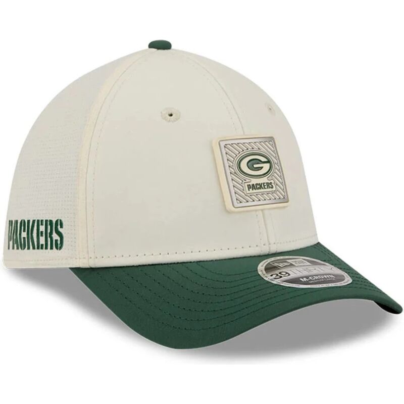casquette-courbee-verte-et-beige-ajustee-39thirty-m-crown-training-2026-green-bay-packers-nfl-new-era