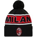bonnet-avec-pompom-noir-et-rouge-sport-cuff-ac-milan-new-era