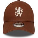 casquette-courbee-marron-snapback-9forty-team-chelsea-football-club-premier-league-new-era