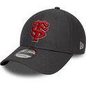 casquette-courbee-grise-snapback-avec-logo-rouge-9forty-diamond-era-stade-toulousain-top-14-new-era