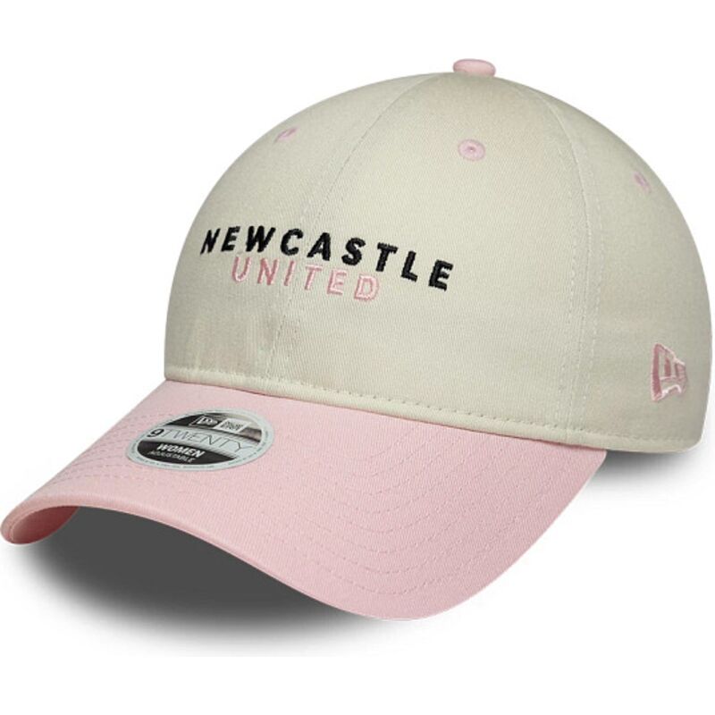 casquette-courbee-beige-et-rose-ajustable-pour-femme-9twenty-newcastle-united-football-club-premier-league-new-era