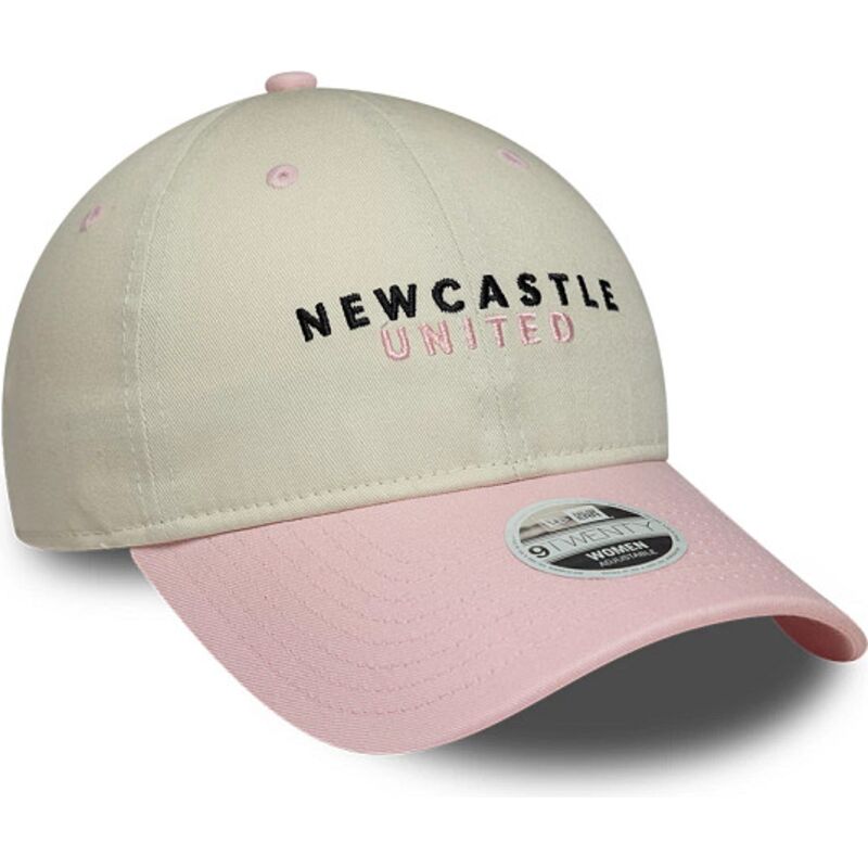 casquette-courbee-beige-et-rose-ajustable-pour-femme-9twenty-newcastle-united-football-club-premier-league-new-era
