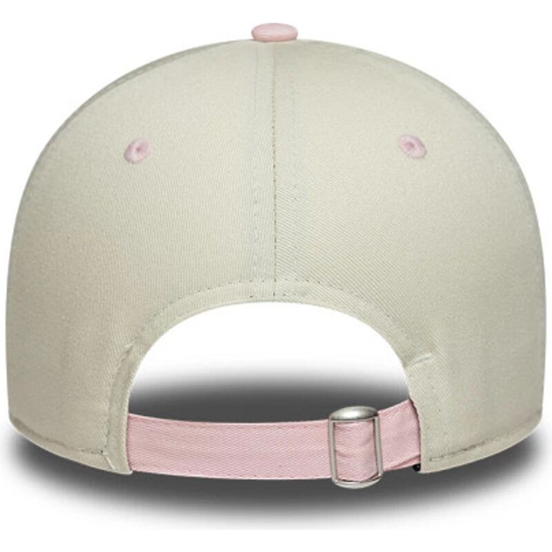 casquette-courbee-beige-et-rose-ajustable-pour-femme-9twenty-newcastle-united-football-club-premier-league-new-era